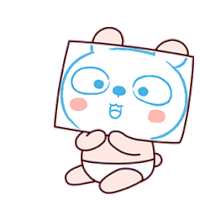 a cartoon bear is crying and holding a pile of envelopes .