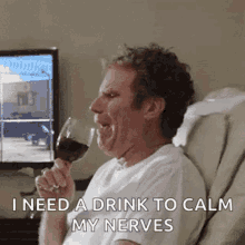 Will Ferrell Stressed Out GIF - Will Ferrell Stressed Out I Need A Drink GIFs