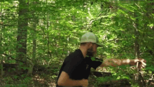 Chris Dickerson Tree Punch GIF - Chris Dickerson Tree Punch Disc Golf GIFs