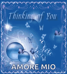 Thinking Of You Blue Butterfly GIF - Thinking Of You Blue Butterfly Amore Mio GIFs