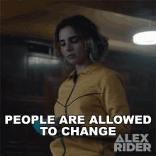 People Are Allowed To Change Laura GIF - People Are Allowed To Change Laura Alex Rider GIFs