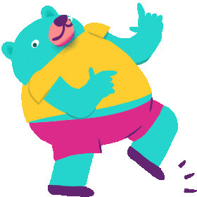 Dancing Bear Sticker - Dancing Bear Funky Stickers