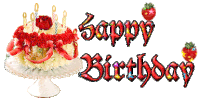 Happy Birthday Cake Sticker - Happy Birthday Cake Sweets Stickers