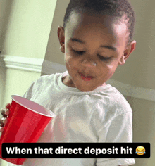 Direct Deposit Read Text GIF - Direct Deposit Read Text Red Cup GIFs