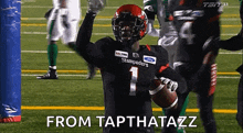 calgary stampeders hergy mayala taking a bow take a bow bowing