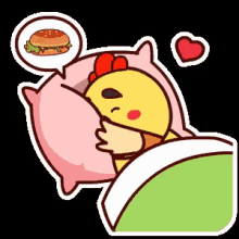 睡觉 GIF - Sleeping Dreaming Burger GIFs