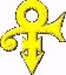 a yellow arrow pointing to the left with a heart in the middle .