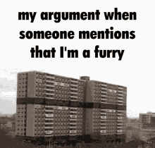 My Argument When Someone Furry GIF - My Argument When Someone Furry Building Collapsing GIFs