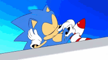 Sonic The Hedgehog Peace GIF - Sonic The Hedgehog Peace Wink GIFs
