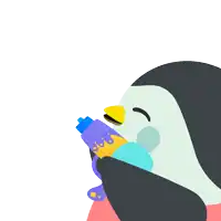 an illustration of a penguin with a water gun and the words splash war