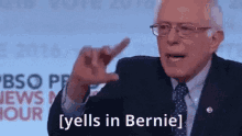Bernie Sanders Yells In Bernie GIF - Bernie Sanders Yells In Bernie Wags Finger GIFs