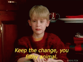 Home Alone Keep The Change You Filthy Animal GIF - Home Alone Keep The Change  You Filthy Animal - Discover & Share GIFs