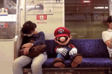 Mario Train GIF - Mario Train Sleepy GIFs