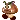 a pixel art drawing of a cartoon character , goomba .