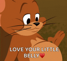 jerry full happy big tummy jerry the mouse