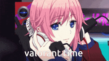 Valorant Valorant Time GIF - Valorant Valorant Time Headphones GIFs