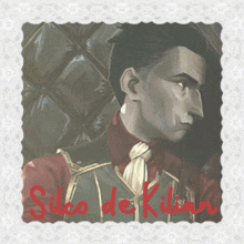 a picture of a man with the words silo de kilian written in red