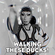 Walking These Ducks Anetra GIF - Walking These Ducks Anetra Rupaul’s Drag Race GIFs