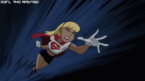 Superwoman Cartoon GIF - Supergirl Cartoon Animated - Discover & Share GIFs