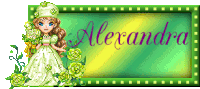 Alexandra Alexandra Name Sticker - Alexandra Alexandra Name Green Stickers