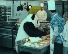 Panda In The Kitchen GIF - Panda Cooking Sauce GIFs