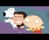 a group of cartoon characters including brian and stewie