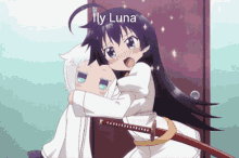Anime Hug Cuddle Love Luna GIF - Anime Hug Cuddle Love Luna GIFs