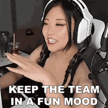 Keep The Team In A Fun Mood Katherine So GIF - Keep The Team In A Fun Mood Katherine So Starriebun GIFs