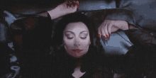 Blink GIF - The Addams Family Morticia Addams Wake Up GIFs