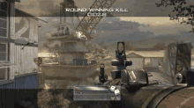 a round winning kill is displayed on the screen