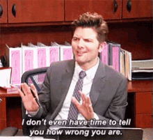 Parks And Rec Youre Wrong GIF - Parks And Rec Youre Wrong Ben Wyatt GIFs