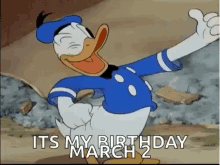 Donald Duck Its My Birthday GIF - Donald Duck Its My Birthday Birthday GIFs