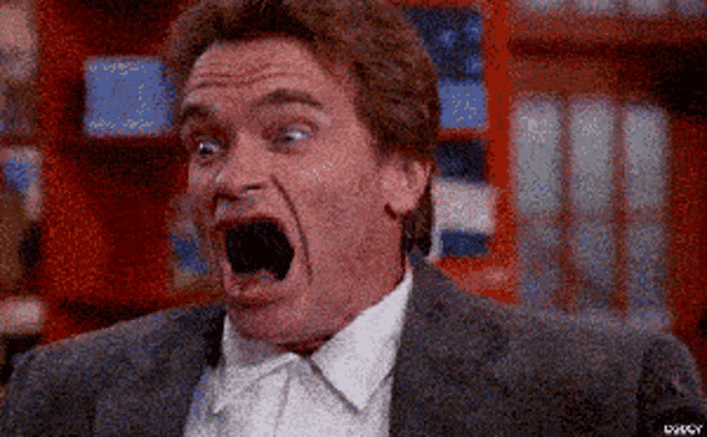 Arnold Schwarzenegger Shouting GIF - Arnold Schwarzenegger Shouting Funny  Face - Discover & Share GIFs