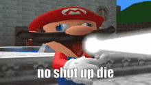 No Shut Up Die Mario GIF - No Shut Up Die Mario Luigi GIFs