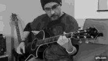 Black And White Guitar GIF - Black And White Guitar Playing GIFs