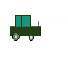 truck pixel passing by