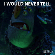 I Would Never Tell Blinky GIF - I Would Never Tell Blinky Trollhunters Tales Of Arcadia GIFs