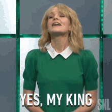 Yes My King Carey Mulligan GIF - Yes My King Carey Mulligan Saturday Night Live GIFs