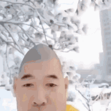 Xue Hua Piao Piao Chinese Man In The Snow GIF - Xue Hua Piao Piao Chinese Man In The Snow Egg Head GIFs