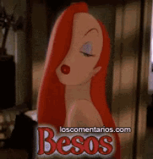 Besos Jessica Rabbit GIF - Besos Jessica Rabbit Kiss GIFs