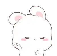 a white rabbit with pink ears and a hand on its face is sleeping .