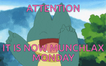 Munchlax Munchlax Monday GIF - Munchlax Munchlax Monday Monday GIFs