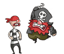 pirate red beard hit knock