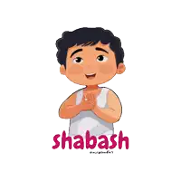 a cartoon of a boy named shabash
