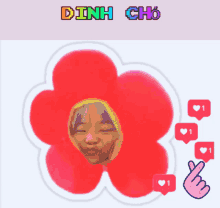 Dinh Cho Flower GIF - Dinh Cho Flower Pout GIFs