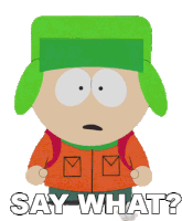 Say What Kyle Broflovski Sticker - Say What Kyle Broflovski South Park Stickers