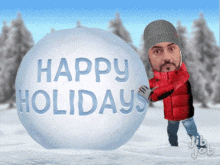 merry christmas christmas santa claus happy holidays snowball