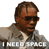 I Need Space Tonio Hall Sticker - I Need Space Tonio Hall Routine Song Stickers