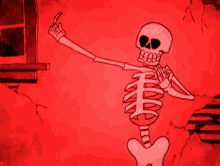 Skeleton Red GIF - Skeleton Red Skull GIFs