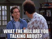 Seinfeld Jerry GIF - Seinfeld Jerry What The Hell Are You Talking About GIFs